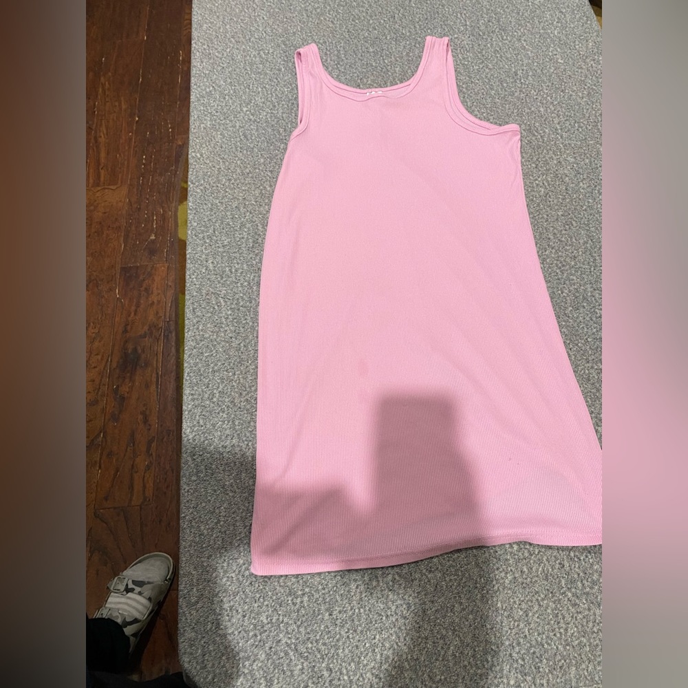 Pink tank top dress